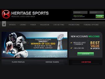 heritage sportsbook sign in|E.